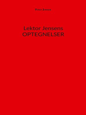 cover image of Lektor Jensens optegnelser